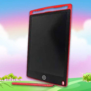 Дитячий електронний LCD планшет 8,5" екран зі стілусом для малювання, Червоний