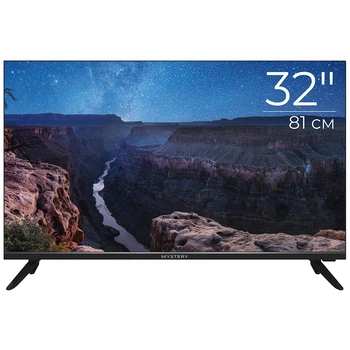Телевизор TV 32 Mystery HD Ready T2 Smart TV Android 11 2xUSB 2.0 Wi-Fi Frameless Black (MTV-3230HST2)