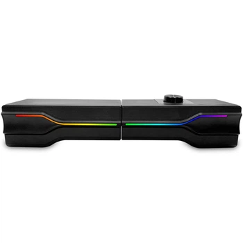 Акустическая система саундбар Media-Tech с Bluetooth, 2.0, 8 Вт, RGB подсветка, черный