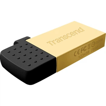 Флеш-накопичувач Transcend USB 2.0 JetФлеш-накопичувач 380 MicroUSB OTG 16Gb Gold metal (TS16GJF380G)