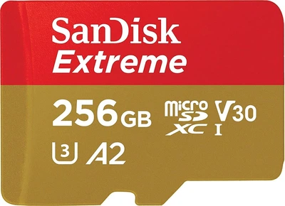 Карта пам'яті microSDXC (UHS-1 U3) SanDisk Extreme For Mobile Gaming 256Gb class 10 A2 V30 (R160MB/s, W90MB/s) (SDSQXA1-256G-GN6GN)