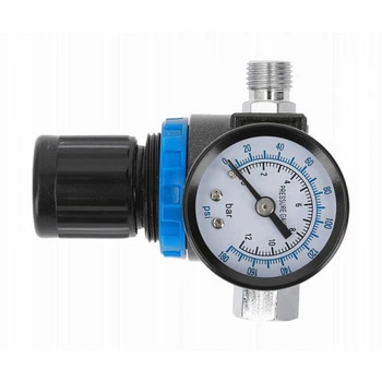 Регулятор давления с манометром 1/4" 12 бар HOGERT, HT4R873, /