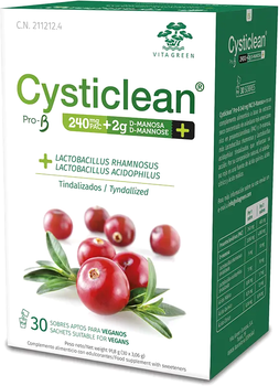 Дієтична добавка Cysticlean ProB DManosa 240 мг 30 шт (8436031120301)