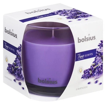 Свеча в стекле Bolsius 95/95 c ароматом лаванды