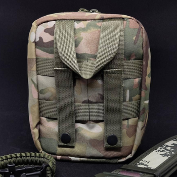 Підсумок-аптечка Cordura 900D з кріпленням Molle та Velcro панеллю мультикам розмір 19х16х10 см