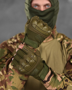 Тактические перчатки mechanix mpact olive XL