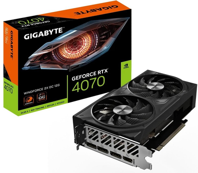 Відеокарта GIGABYTE GeForce RTX4070 12Gb WINDFORCE OC (GV-N4070WF2OC-12GD)