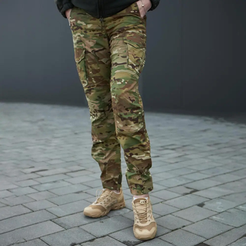 Женские брюки с манжетами Military рип-стоп мультикам размер XL