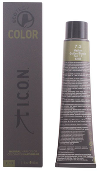 Farba do włosów Icon Ecotech Colour 7.43 Medium Copper Golden Blonde trwała 60 ml (8436533672766)