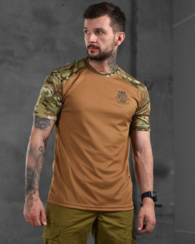 Тактическая мужская футболка с принтом M койот+мультикам (87631)