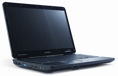 Ноутбук eMachines G725-Intel Pentium T4300-2.1GHz-3Gb-DDR2-250Gb-HDD-W17.3-DVD-R-Web-(B-)- Б/У