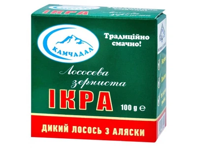 Ікра лососева червона зерниста Камчадал 100 г (01540238)