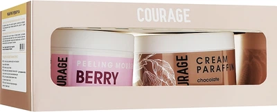 Набор 04 "Парафинотерапия" - Courage Beauty Set (cr/par/300g + bod/mou/300ml + ass/2pcs) Набор 04 "Парафинотерапия" (969302-0-2)
