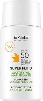 Солнцезащитный супер флюид SPF 50 для всех типов кожи с матирующим эффектом - Babe Laboratorios Super Fluid SPF 50 50ml (969945-1231228-2)