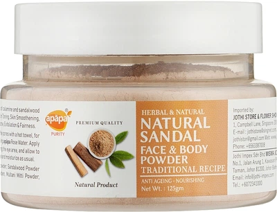 Натуральний порошок для миття обличчя та тіла із Сандалом - Apapa Purity Natural Sandal 125g (125g) (1150181-1534718-2)