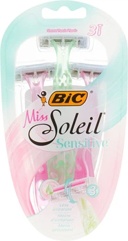 Набор бритв без сменных картриджей BIC Miss Soleil Sensitive 3шт (890421-910111-2)