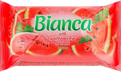 Мило туалетне тверде "Кавун" Bianca Watermelon Aroma Soft Soap 140g (910667-1134118-2)