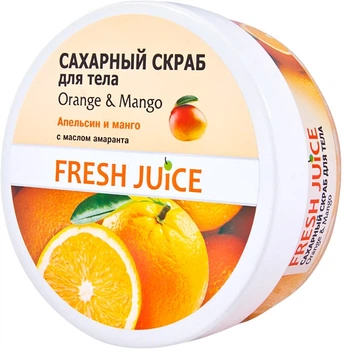 Сахарный скраб для тела с маслом амаранта "Апельсин и манго" Fresh Juice Sugar Scrub Orange and Mango 225ml (236488-505811-2)