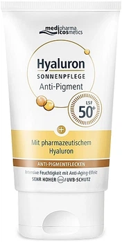 Антивозрастной солнцезащитный крем против пигментных пятен и морщин - Pharma Hyaluron SPF 50+ 50ml (1176485-1569024-2)