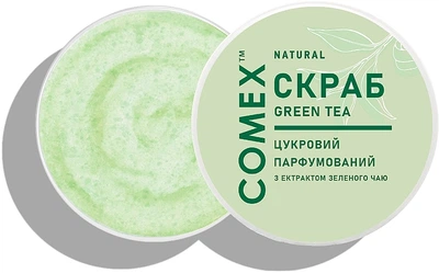 Скраб для тела сахарный парфюмированный "Зеленый чай" натуральный - Comex Ayurvedic Natural 250ml (1143772-1526157-2)