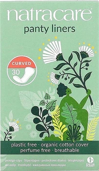 Щоденні прокладки, 30 шт. - Natracare Panty Liners Curved 30шт (1126496-1502945-2)