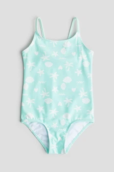Купальник цельный мятный Ракушки H&M 110-116см (400097405)
