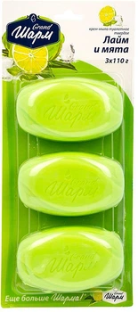 Крем-мило тверде "Лайм та м'ята" Grand Шарм Maxi 3x110g (847871-1130785-2)