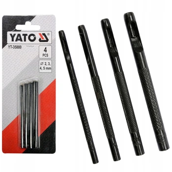 Набор Пробойников Для Кожи Ø 2, 3, 4, 5 мм 4 шт YATO (YT-35880)