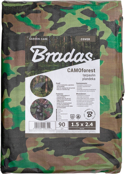 Тент Bradas CAMOforest 1.5х2.4м 90 г/м² Камуфляж (PLCF901,5/2,4)