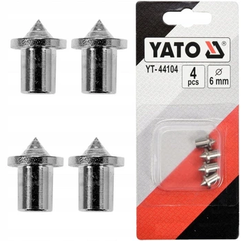 Кернеры Для Шкантов Ø 6 мм Набор 4 шт YATO (YT-44104)