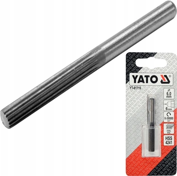 Фреза по Металлу Для Дрели Ø 6 мм Цилиндрическая YATO (YT-61719