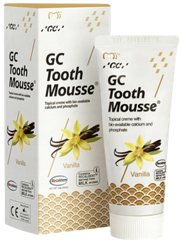 Krem do zębów GC Tooth Mousse bez fluoru Wanilia 40 g (5900000001036)