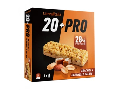 Батончик Зерновий 20+Pro Арахіс & Солона Карамель Cerealitalia 114 г (20198169)