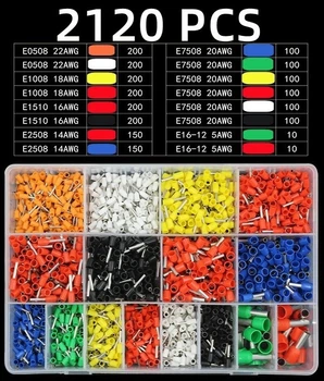 Набір Наконечників 2120шт НШВІ 0.5-16мм² Кабельних Гільзових Spec (SP-0692120)