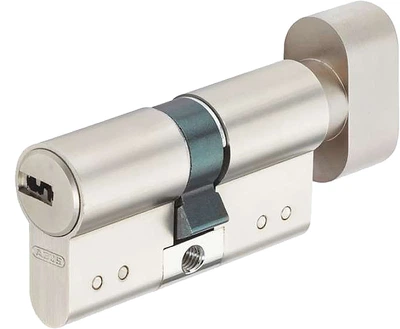 Цилиндр ABUS KD15 N Z45/K45 5K ключ-поворотник 45/45 Матовый никель