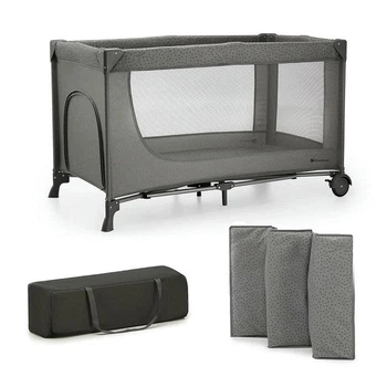 Манеж-кровать Kinderkraft Joy 2 Dark Grey, 5902533925117