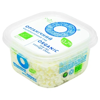 Сир кисломолочний нежирний Organic Milk 0.2% 300 г (14818609)