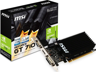 Відеокарта GeForce GT 710 2GB GDDR3 MSI (GT 710 2GD3H LP)