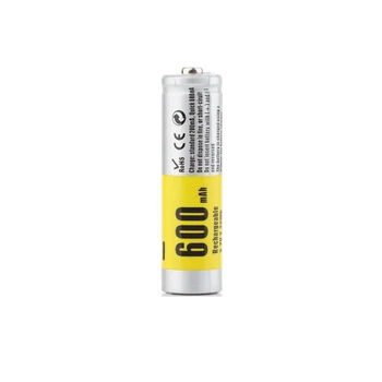 Аккумулятор 14500/AA литий-ионный (Li-Ion) Soshine 14500-3.7-600 Button Top, 600mAh, 1.2A, 4.2/3.7/3.0V, Silver