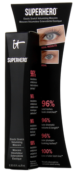 Туш для вій IT Cosmetics Superhero Elastic Stretch Volumising Super Чорна 9 мл (0817919014642)