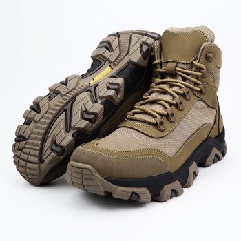 Кожаные демисезонные ботинки OKSY TACTICAL Koyot арт. 070112-cordura 42 размер