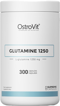 Aminokwas OstroVit Glutamina 1250 mg 300 kapsułek (5903246228397)