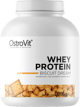 Протеїн OstroVit Whey Protein 2000 г Полуничний крем (5902232613414)