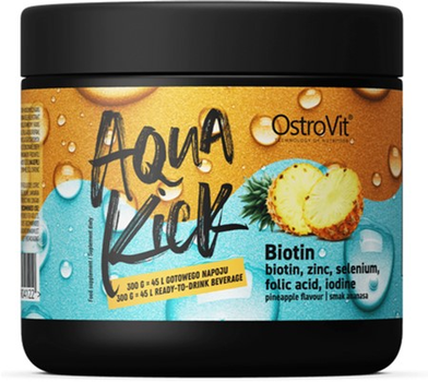 Suplement diety OstroVit Aqua Kick Biotyna 300 g Ananas (5903933904122)