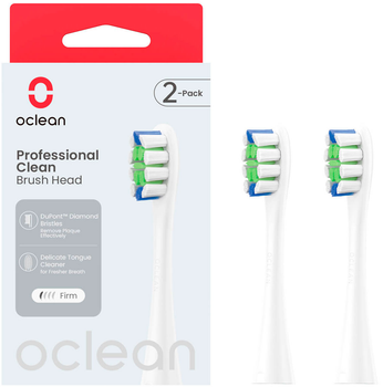 Głowica do elektrycznej szczoteczki do zębów Oclean Professional Clean 2szt White
