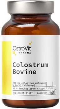 Suplement diety OstroVit Pharma Colostrum Bydlęce 60 kapsułek (5903933911908)