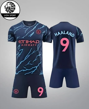 Футбольна форма Lion SPORT Manchester City HAALAND (Манчестер Сіті Ерлінг Холанн) розмір 24 на зріст 130-138 см, вік 8-10 років темно-синій-рожевий