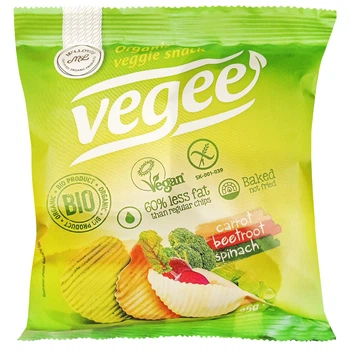 Картофельные снеки Vegee органические без глютена Biosaurus (18221745)