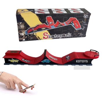Набор фингерборд Skatepark fingerboard скейт парк пальчиковый скейт-фингерборд 3 скейта в комплекте (4568 ADE)