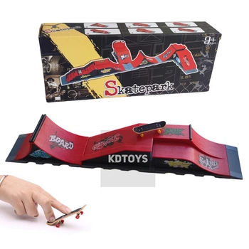 Набор фингерборд Skatepark fingerboard скейт парк пальчиковый скейт-фингерборд 3 скейта в комплекте (4568 ABE)